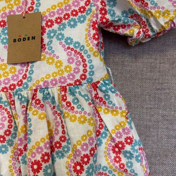 NWT Boden Red Cotton Linen Rainbow Dress - Picture 4 of 7